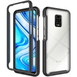 Mobigear Two-Layer Xiaomi Redmi Note 9 Pro Hardcase Etui plecki Wstrząsoodporne - Czarny