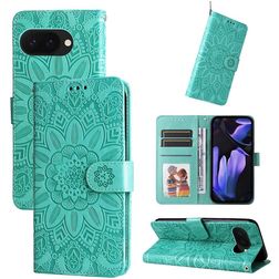 Mobigear Sunflower Google Pixel 9a Cover a libro portafoglio - Verde