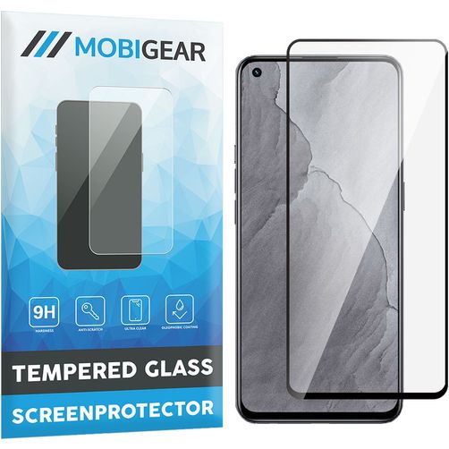 Mobigear Premium Realme GT Master Edition Tempered Glass Screen Protector - Case Friendly - Black