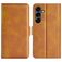 Mobigear Slim Magnet Samsung Galaxy S25 FE Capa livro Carteira - Conhaque