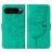 Mobigear Butterfly Google Pixel 9 Pro Cover a libro portafoglio - Verde
