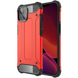 Mobigear Outdoor iPhone 13 Hardcase Etui plecki Wstrząsoodporne - Czerwony