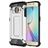 Mobigear Outdoor Samsung Galaxy S6 Edge Hårdt Bagsidecover Stødsikkert - Sølv