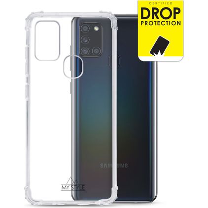 My Style Protective Flex Clear Samsung Galaxy A21s Elastyczne TPU Etui plecki Wstrząsoodporne - Przezroczysty