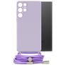 Mobilize Lanyard Gelly Samsung Galaxy S22 Ultra TPU flexível Capa com cordão - Pastel Purple