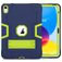 Mobigear ShieldStand iPad 11 (2025) Case Plastic / Silicone Back cover + Stand - Green / Navy Blue