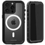 Mobilize Waterproof iPhone 16 Pro Resistente al agua MagSafe Funda Plástico rígido Carcasa - Negro