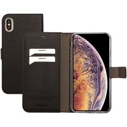 Mobiparts Saffiano Wallet iPhone XS Max Wallet case - Black