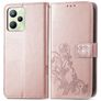 Mobigear Clover Realme C35 Cover a libro portafoglio - Oro rosa