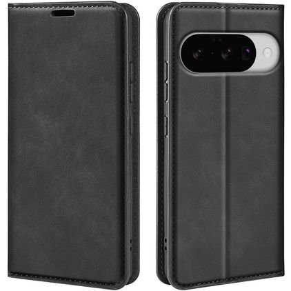 Mobigear Retro Slim Google Pixel 10 Pro Funda tipo libro Cartera - Negro