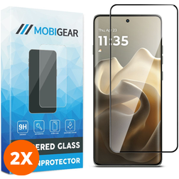 Mobigear Premium Motorola Edge 60 Panssarilasi Näytönsuoja - Suojakuoren kanssa yhteensopiva - Musta (2 kpl)