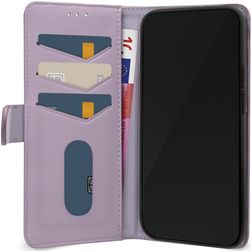 Mobilize Premium Gelly Wallet iPhone 12 Funda tipo libro Cartera - Morado