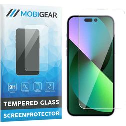 Mobigear iPhone 14 Pro Vidro temperado Película de ecrã - Compatível com capas