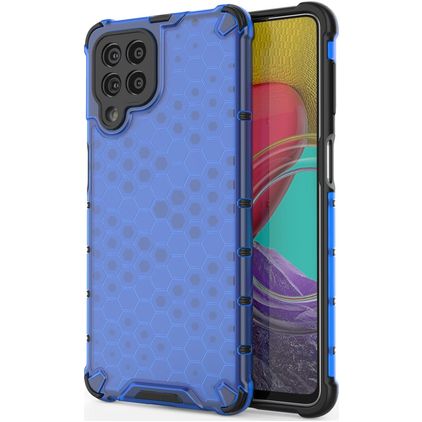 Mobigear Honeycomb Samsung Galaxy M53 Fodral Hårdplast Skal Stötsäkert - Blå