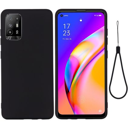 Mobigear Rubber Touch OPPO A94 5G Silikone Bagsidecover - Sort