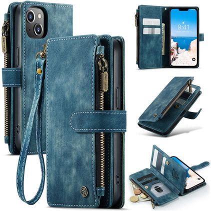 CaseMe C30 iPhone 14 Wallet case - Blue