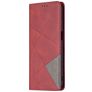 Mobigear Rhombus Slim Realme 8 5G Cover a libro - Rosso