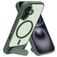Mobiparts Hardcover iPhone 16 MagSafe Funda Plástico rígido Carcasa con soporte - Satin Green