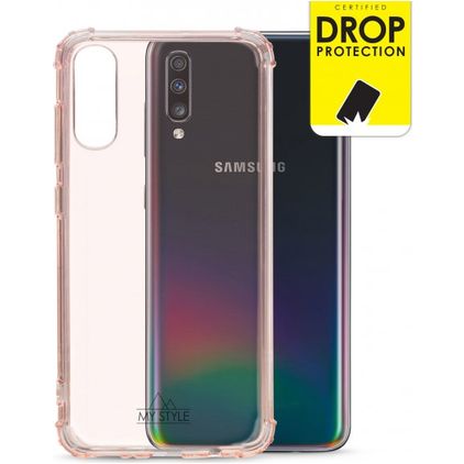 My Style Protective Samsung Galaxy A70 Flexibel TPU Skal Stötsäkert - Soft Pink