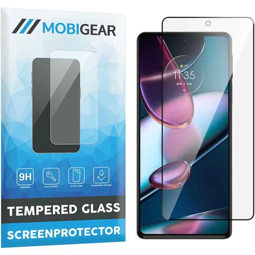 Mobigear Premium Motorola Edge 30 Pro Cristal templado Protector de pantalla - Compatible con fundas - Negro