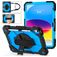 Mobigear SureGrip Xtreme iPad 11 (2025) Case Plastic / Silicone Back cover + Stylus Holder + Shoulder Strap + Stand - Blue