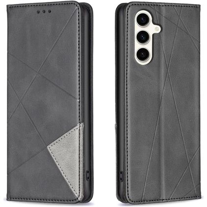 Mobigear Rhombus Slim Samsung Galaxy S24 FE Pungetui - Sort