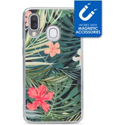 My Style Magneta Samsung Galaxy A40 TPU flexível Capa traseira - Black Jungle