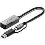 Cygnett Unite USB-A / USB-C to Ethernet Adapter 0.15 m - Silver