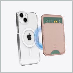 Valenta Card Wallet Stand Tarjetero - 3 tarjetas - Compatible con MagSafe - Metallic Rose