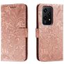 Mobigear Flowers HONOR 200 Lite Wallet case - Rose Gold
