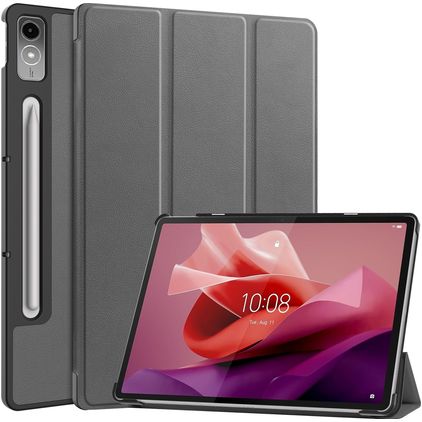 Mobigear Tri-Fold Lenovo Tab P12 Cover a libro - Grigio