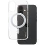 CARE by PanzerGlass Kickstand iPhone 16 MagSafe Plástico rígido Capa traseira com suporte - Transparente / Prateado