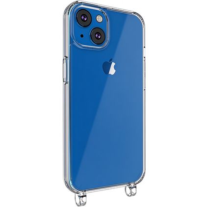 Mobigear Mix & Match Clear iPhone 13 Elastyczne TPU Etui ze smyczą - Przezroczysty