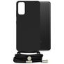 Mobilize Lanyard Gelly Samsung Galaxy A32 4G Joustava TPU Suojakuori kaulanauhalla - Musta