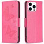 Mobigear Butterfly iPhone 16 Pro Wallet case - Red
