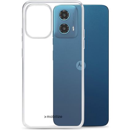 Mobilize Gelly Transparente Motorola Moto G34 TPU flexível Capa traseira - Transparente