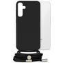 Mobilize Lanyard Gelly Samsung Galaxy S23 FE Flexibel TPU Skal med rem - Svart