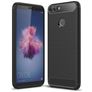 Mobigear Brushed Slim Huawei P Smart (2018) TPU flessibile Back cover - Nero