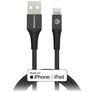 Mobilize Strong Nylon Cable USB-A a Apple Lightning MFI 1 m - Negro