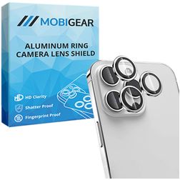 Mobigear Single iPhone 14 Pro Max Glas Kameralinsebeskytter - Case Friendly - Sølv