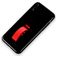 Mobigear Rubber Ring iPhone XS Max Hard Case Back cover with Ring Holder - Black