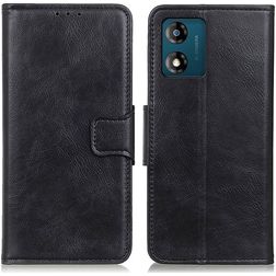 Mobigear Classy Motorola Moto E13 Wallet case - Black