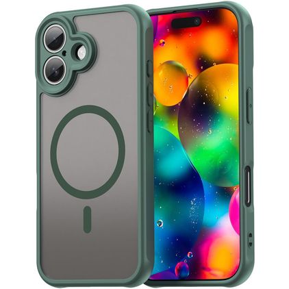 Mobigear Shockproof iPhone 17 MagSafe Fodral Hårdplast Skal - Grön
