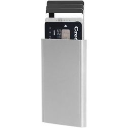 Mobiparts Cardprotector Etui na karty Aluminium - Liczba kart: 6 - Z MagSafe - Srebrny