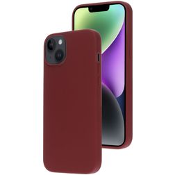 Mobiparts iPhone 14 Plus Silicona Carcasa - Plum Red