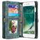 CaseMe 008 iPhone 7 Plus Etui z klapką 2w1 z odpinanymi pleckami typu portfel - Zielony