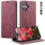 CaseMe 013 iPhone 17 Funda tipo libro Cartera - Rojo