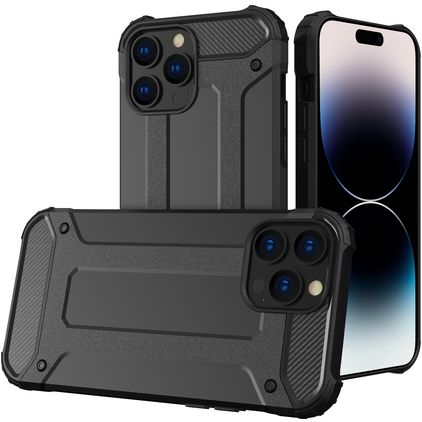 Mobigear Outdoor iPhone 15 Pro Max Hard Case Back cover Shockproof - Black