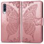 Mobigear Butterfly Samsung Galaxy A70 Cover a libro portafoglio - Oro rosa
