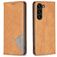 Mobigear Rhombus Slim Samsung Galaxy S25 Plus Pungetui - Cognac
